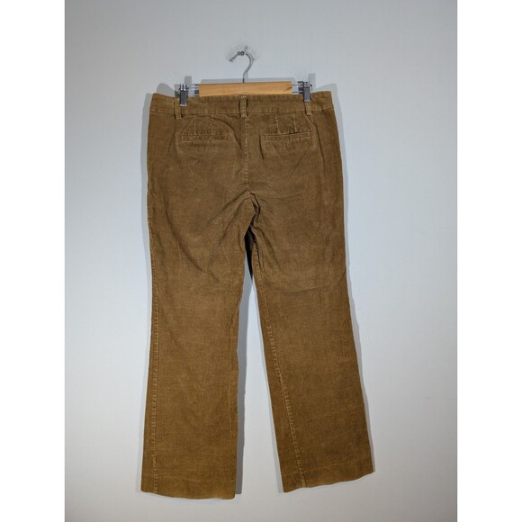 J Crew Womens Brown Corduroy Wide Leg City Fit Pants 10 Preppy Academia Forest - Picture 2 of 9